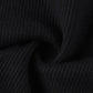 Ribbed Knit Crop Turtleneck Long Sleeve Top