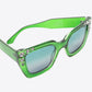 Inlaid Rhinestone Polycarbonate Sunglasses