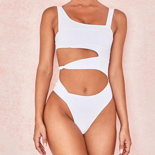High Cut Hollow One-piece Swimsuit