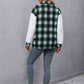 Plaid Collared Neck Button Down Jacket