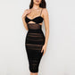 Evai Hollow Out Ruched Dress