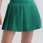 Pleated Elastic Waistband Sports Skirt