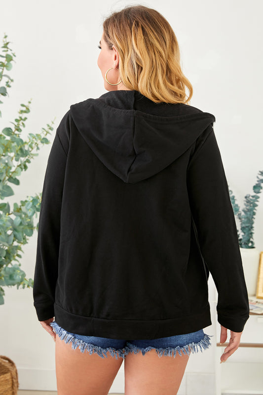 Zip Up Hooded Jacket with Pocket