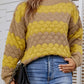 Onica Striped Dropped Shoulder Sweater