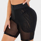 High-Waisted Lace Trim Shaping Shorts