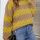 Onica Striped Dropped Shoulder Sweater