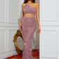 Chavi Sequin Cutout Maxi Dress