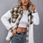 Plaid Collared Neck Button Down Jacket