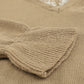 Lace Trim Flounce Sleeve V-Neck Sweater