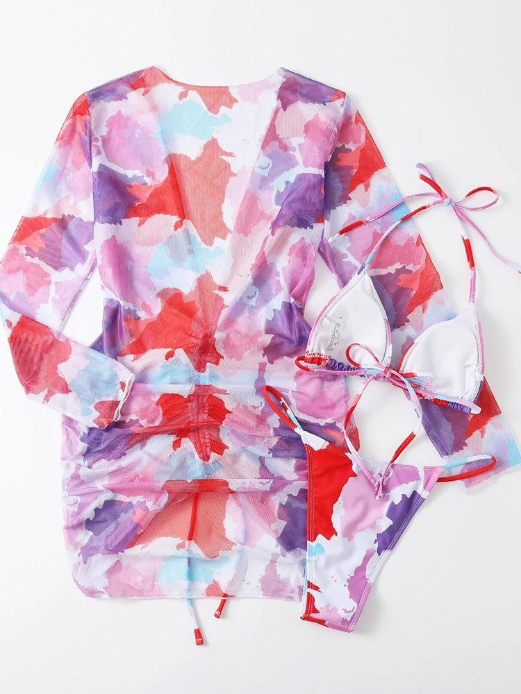 Mazima 3-Piece Bikini Dress Set