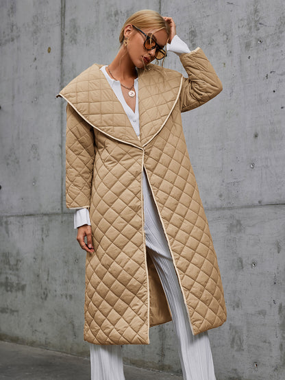 Reinette Quilted One-Snap Puffer Coat