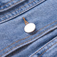 Button Down Collared Neck Denim Jacket