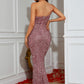 Chavi Sequin Cutout Maxi Dress