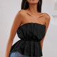 Pleat With Me Strapless Top