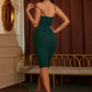 Ruched Sweetheart Neck Bodycon Dress