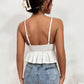 Flona Hollow Out Lace Up Camisole Tank Top