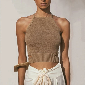 Mosa Cut Out Knitted Tank