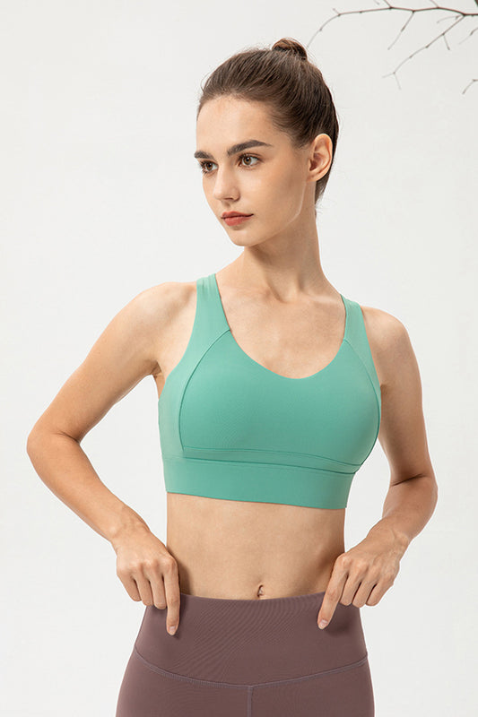 Cutout Crisscross Sports Bra